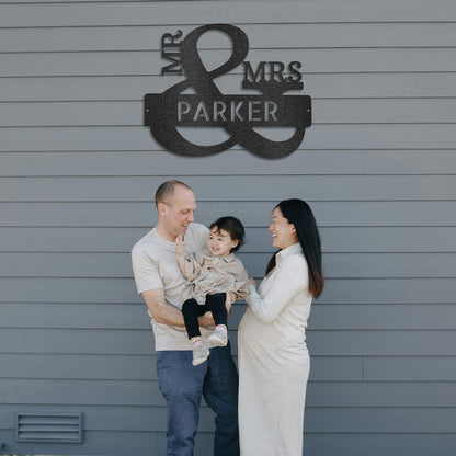 Couples Monogram - Steel Sign