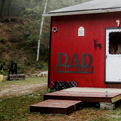 Dad Monogram - Steel Sign