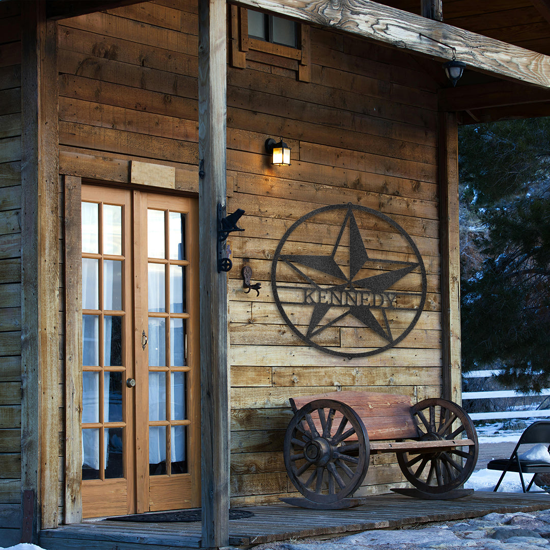 Star Monogram - Steel Sign